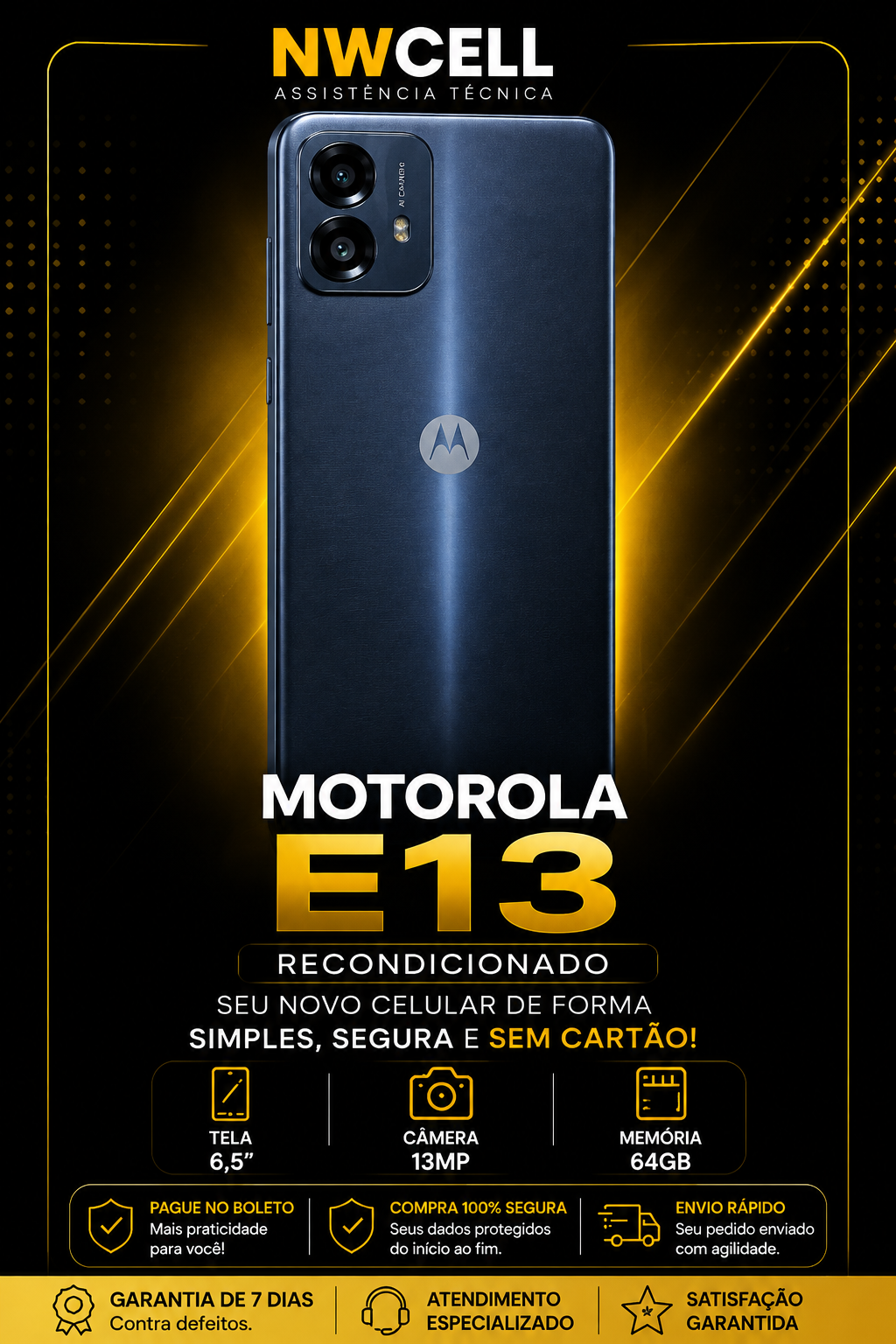 MOTOROLA E13 ``USADO´´